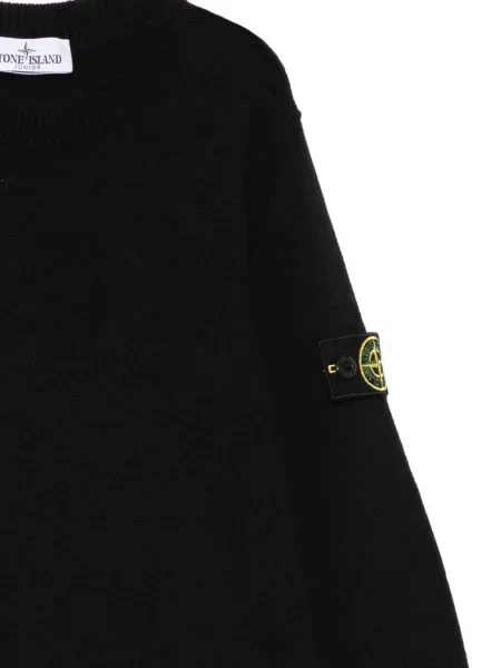 Sweter dziecięcy Stone Island czarny