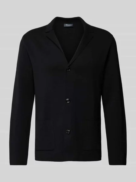 Kardigan z kołnierzem z klapami Maerz Muenchen czarny