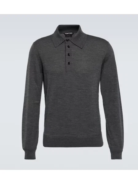Polo Tom Ford de lână gri