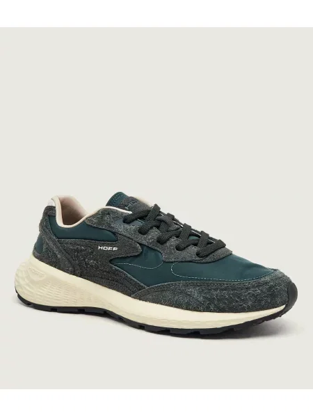 HOFF Sneakers City MKII | piele întoarsă verde