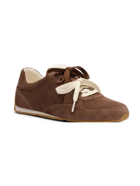 Sneakersy Stuart Weitzman zamszowe brązowe