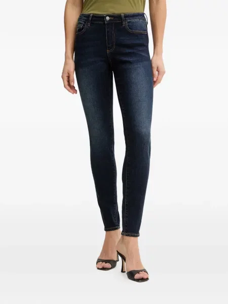 Blugi skinny Armani Exchange skinny fit albastru