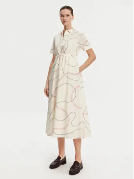 Tommy Hilfiger Košilové šaty Voile béžová
