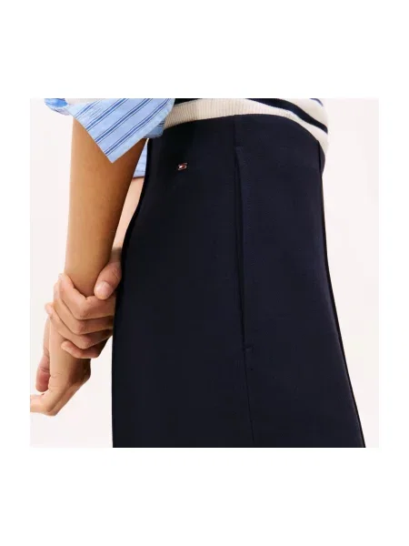 Pantaloni Tommy Hilfiger albastru
