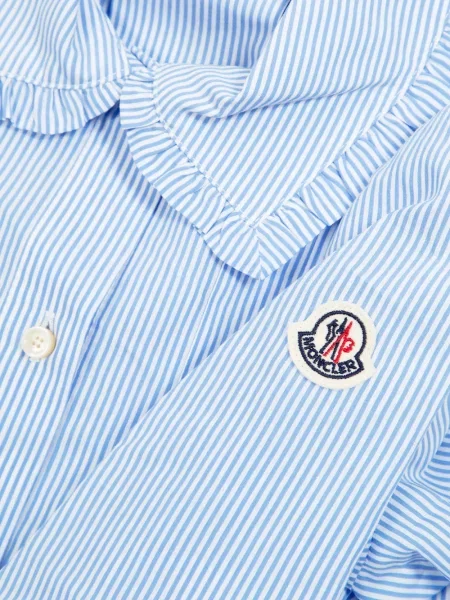 Sukienka koszulowa dziecięca Moncler Enfant niebieska