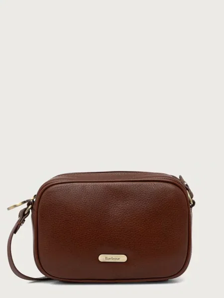 Barbour geantă crossbody pentru femei din piele maro