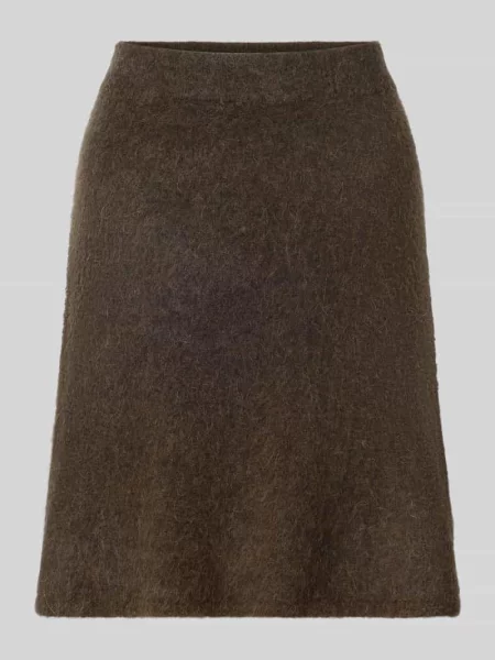 Spódnica mini z mieszanki wełny z dodatkiem wełny z alpaki model ‘LULU’ Selected Femme