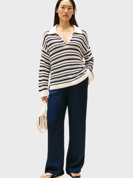 Атласные брюки Tommy Hilfiger синие