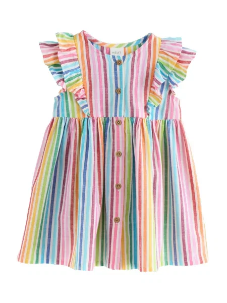 Next Rochie albastru deschis / portocaliu / roz alb