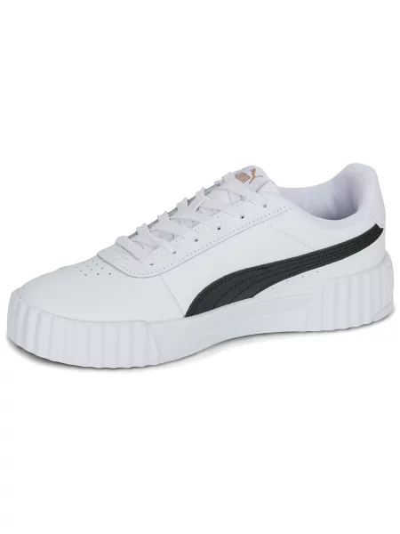 PUMA Niske tenisice Carina zlatna / crna bijela