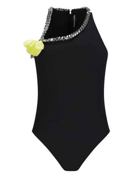 Body David Koma na jednym ramieniu czarny