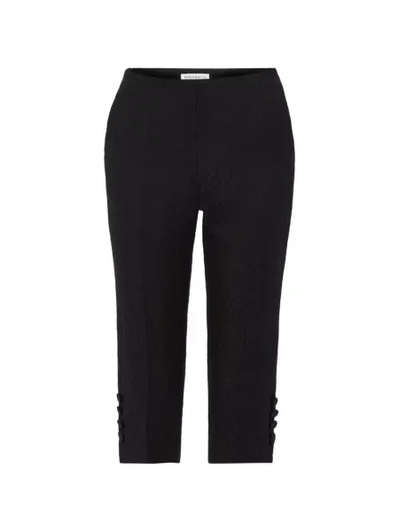 Decupat pantaloni Nina Ricci din jacard negru
