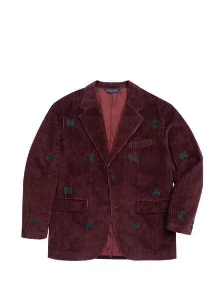Sacou Brooks Brothers cu broderie de catifea cord roșu