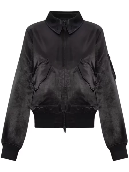 Geacă bomber Y-3 din satin negru