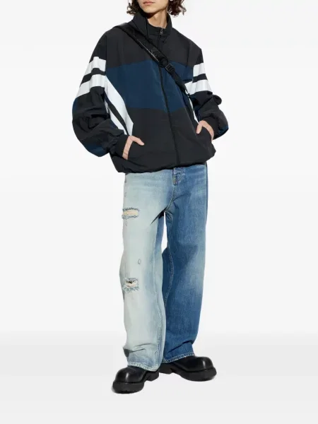 Geacă Vetements cu dungi negru