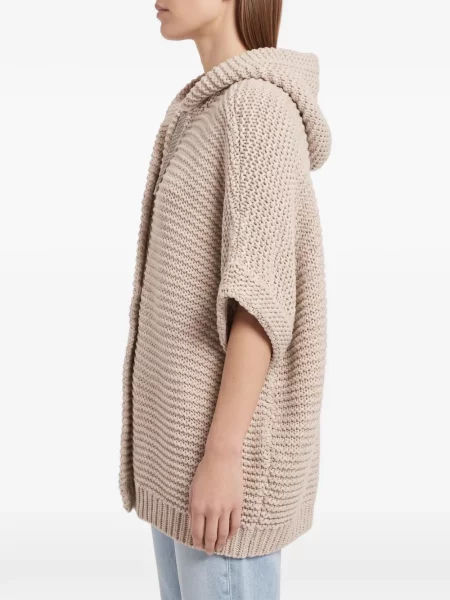 Scurt cardigan Brunello Cucinelli tricotate chunky