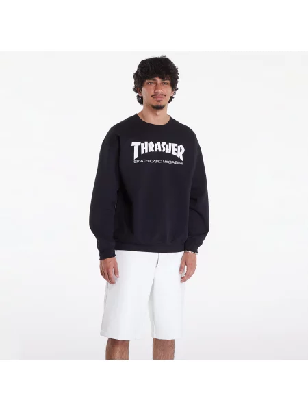 Skate in ulica jopa brez kapuce Thrasher črna