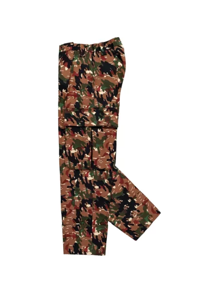 Pantaloni Walter Van Beirendonck cu model camuflaj maro