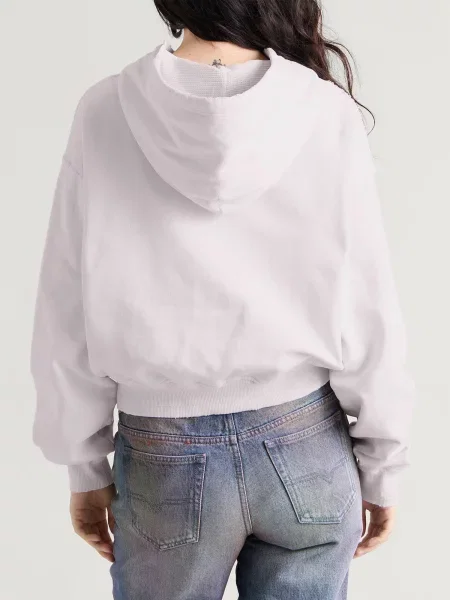 Bluza z kapturem Diesel różowa