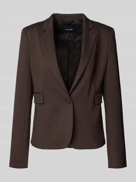 Krój regular fit krótki żakiet z mieszanka model Boss