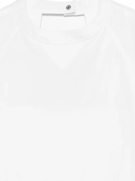 Bluzka Sacai z okrągłym dekoltem biała