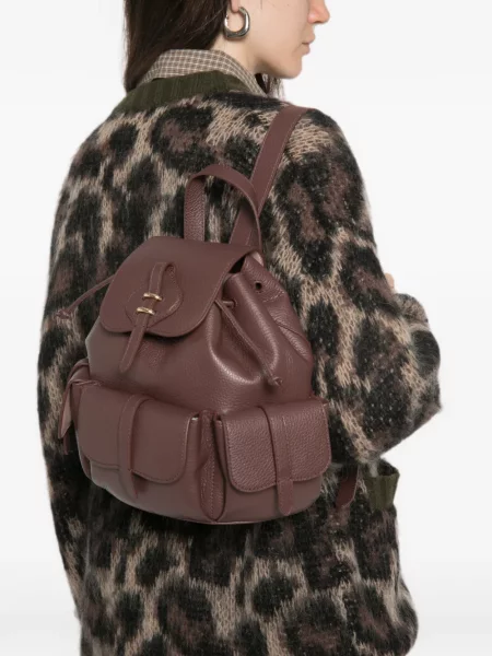 Rucsac Coccinelle din piele violet