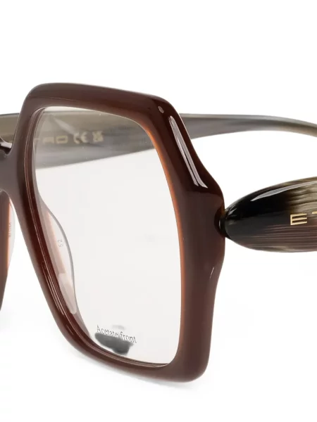 Ochelari de soare Etro cu imprimeu geometric maro