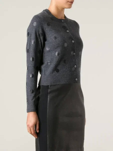 Cardigan Golden Goose cu buline gri