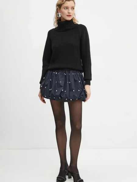 A.L.C. spódnica mini rozkloszowana granatowy