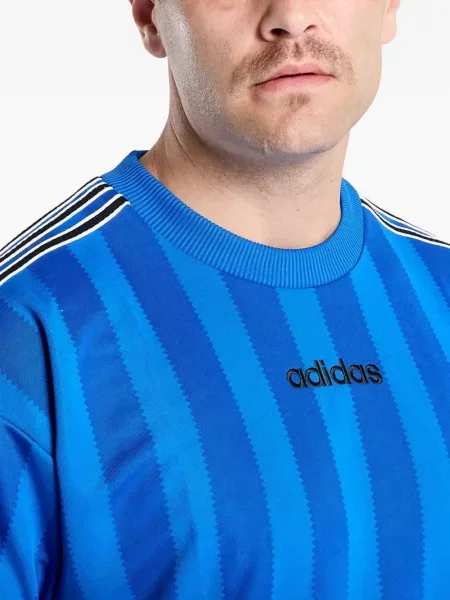 Бягане тениска Adidas с леопардов принт от джърси черно