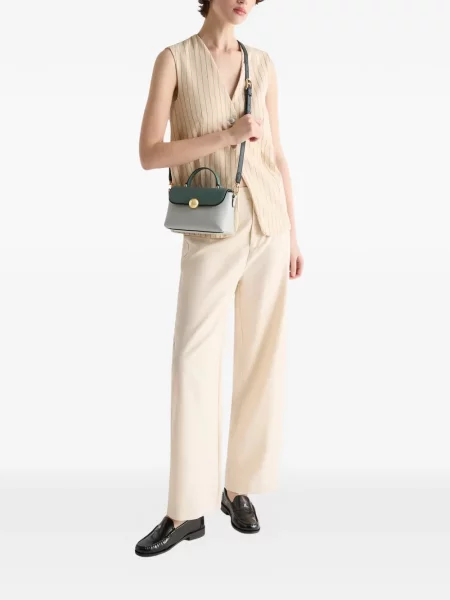 Geantă shopper Furla din piele verde