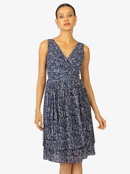 Kraimod Rochie albastru / maro alb