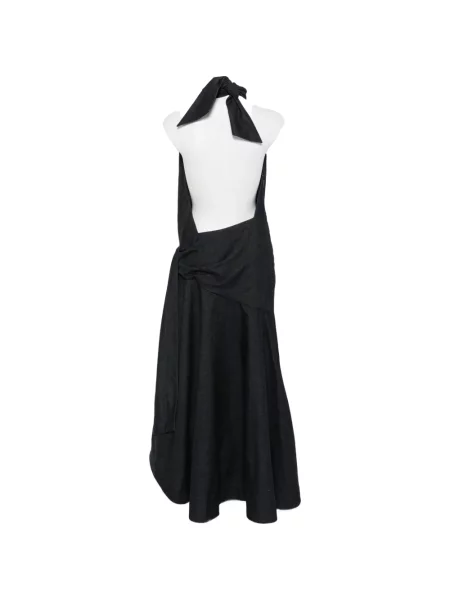 Rochie Zimmermann drapată cu gât halter albastru