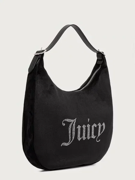 Juicy Couture Geantă de umăr Kimberley / argintiu negru