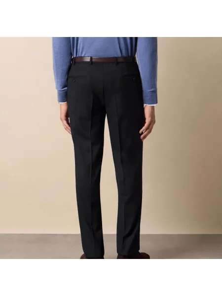 Spodnie Brooks Brothers wełniane czarne