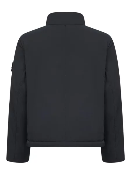 Geacă Stone Island cu guler de stand-up cu strasuri negru