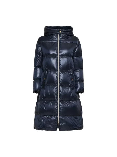 Parka Herno pikowana niebieska