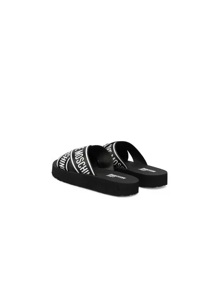 LOVE MOSCHINO Šľapky čierna