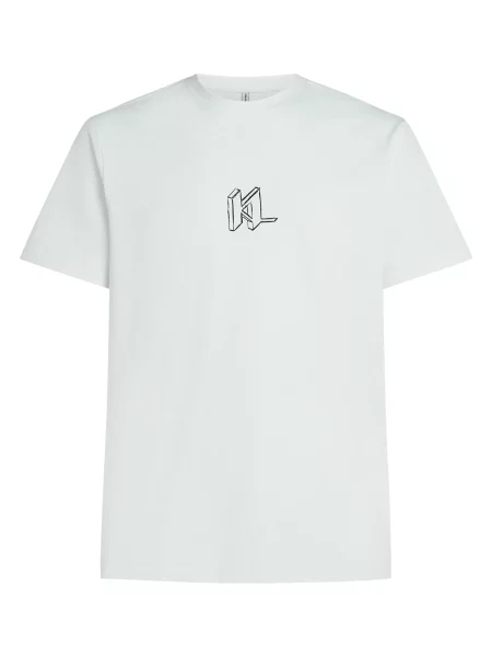 Karl Lagerfeld Pijama scurtă negru alb