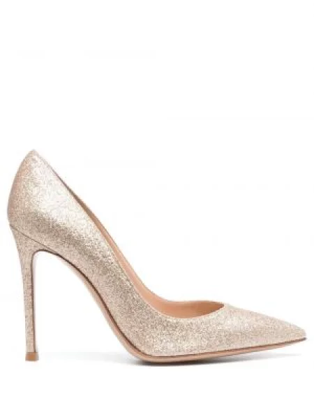 Pantofi cu toc Gianvito Rossi auriu