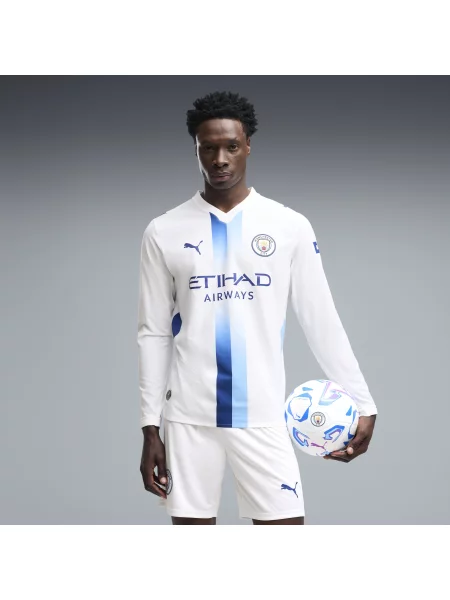 PUMA autentyczna trzecia koszulka z długim rękawem Manchester City Akcesoria S biały