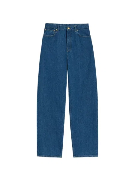 Blugi cu picior larg Jil Sander albastru