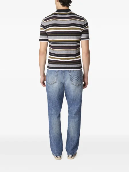 Polo Missoni cu broderie gri