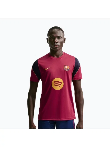 Tricou de fotbal pentru bărbați Nike FC Barcelona Strike Soccer Dri-Fit noble red/blackened blue/mineral yellow roșu