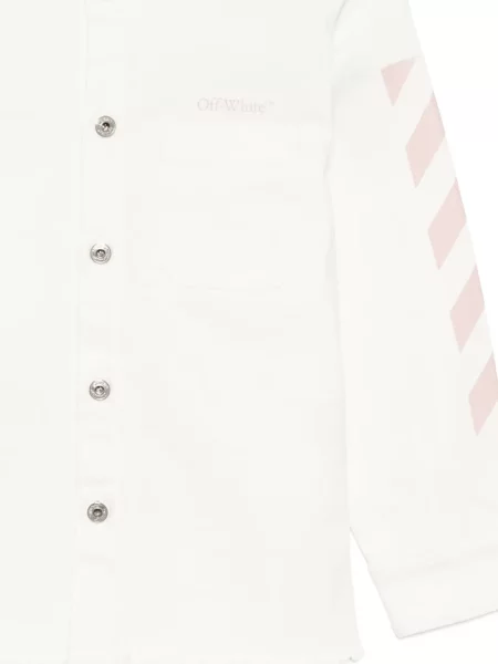 Geacă de blugi copii Off-white alb
