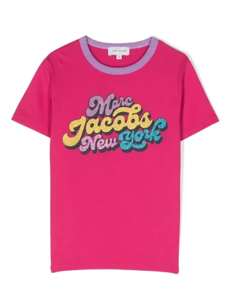 Koszulka dziecięca Marc Jacobs różowa