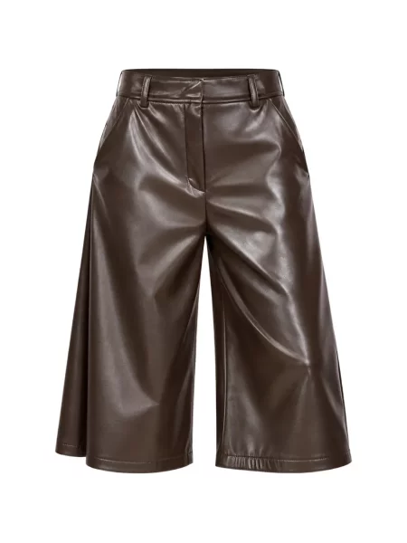 Kožené culottes Marella hnědé