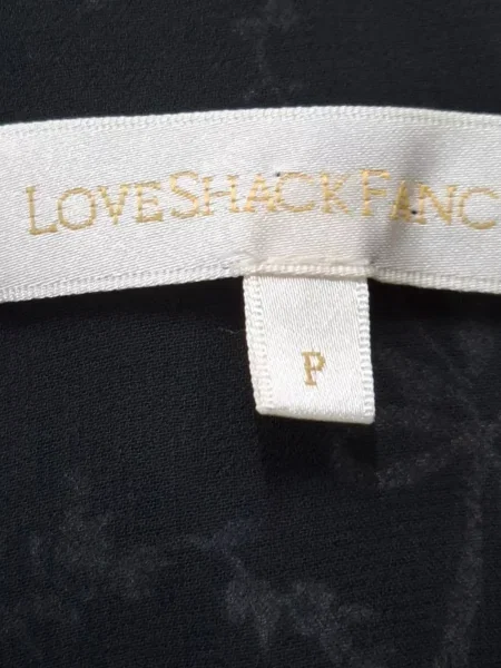 Rochie Loveshackfancy de mătase cu model floral cu un umăr gol negru