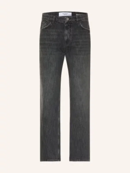 Goldgarn Denim Jeansy Franklin O Luźnym Kroju schwarz