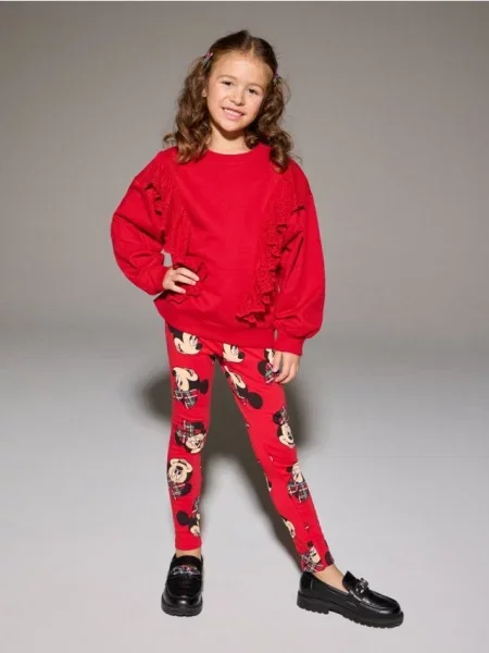 Sinsay legíny Minnie Mouse červená